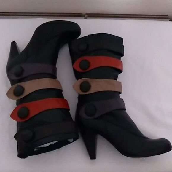 Two Lips multi-color boots Size 8.5 - Picture 2 of 11